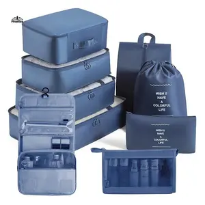 7-Pack Travel Storage Bag Set - Large-Capacity Waterproof Organizer Pouches, Portable Sorting Bags for Outdoor Camping, Travel