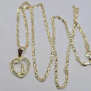 Heart  with a lighthouse regular chain style 18"inches 24"inches available jewelry women