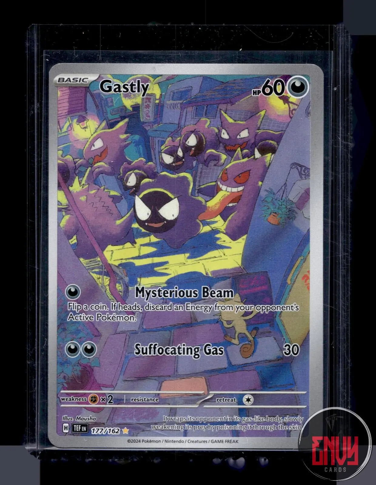 Gastly Near Mint 177/162 Illustration Rare Temporal Forces Pokemon Holo