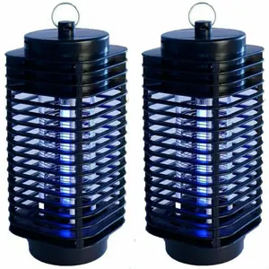 360 °   Surround Mosquito Zapper Full UV Coverage, Electric Silent Kill, Works Day & Night Indoor Dark Areas, Water Splash Proof with Carry Handle
