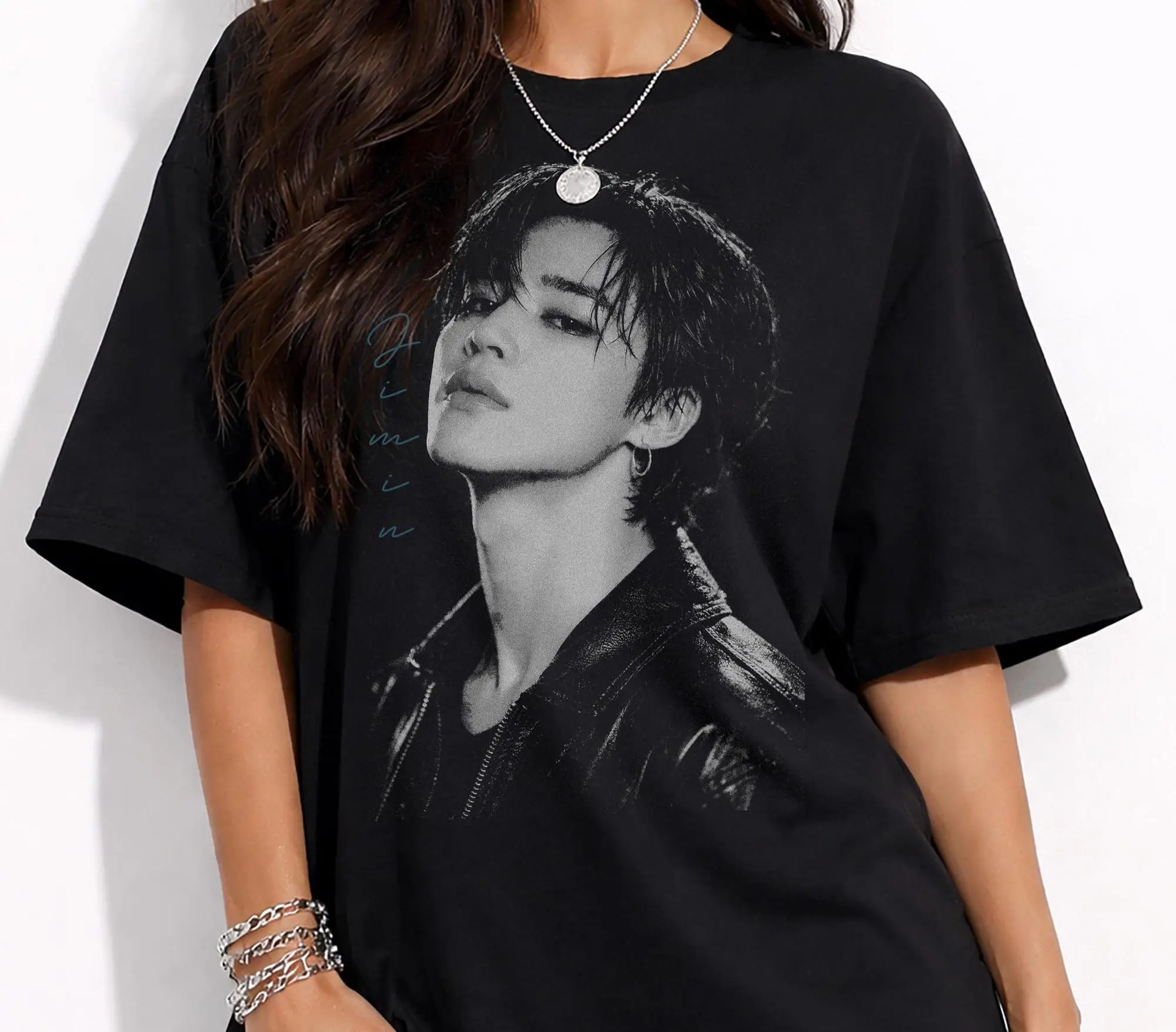 Jimin shirt, Minimal Aesthetic Streetwear Design, Gift for Jimin Fans, Jimin T-shirt, Korean Idol Fan Art T-Shirt, Korean Style Lovers Unisex