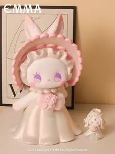 LUCKY EMMA Wedding Beloved 400% Big Doll Limited Edition Collectible Teddy Bear Soft Stuffed Figure Fluffy Milky Stuffed Special Edition