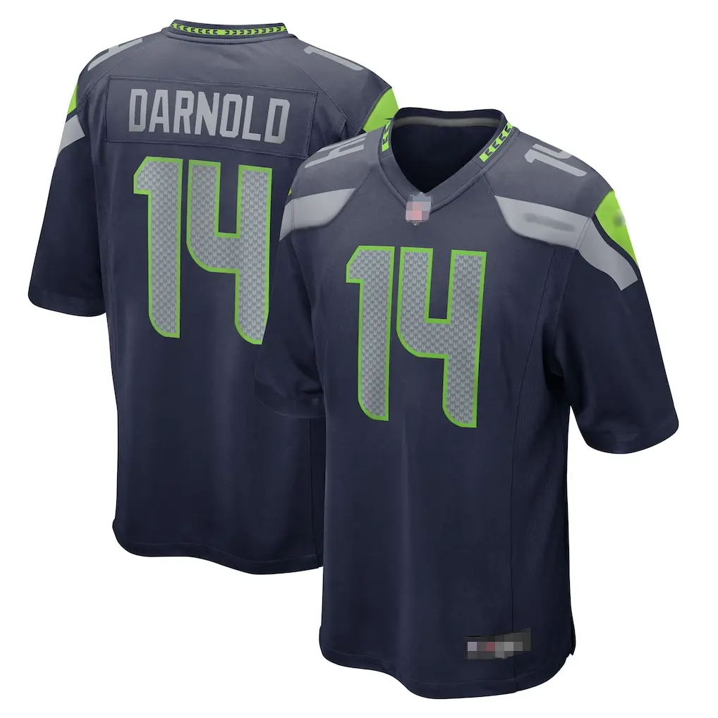 Seattle Football Premium Stitched Fan Edition Jersey - Darnold #14 Custom Options - Navy/White/Royal - US Ready