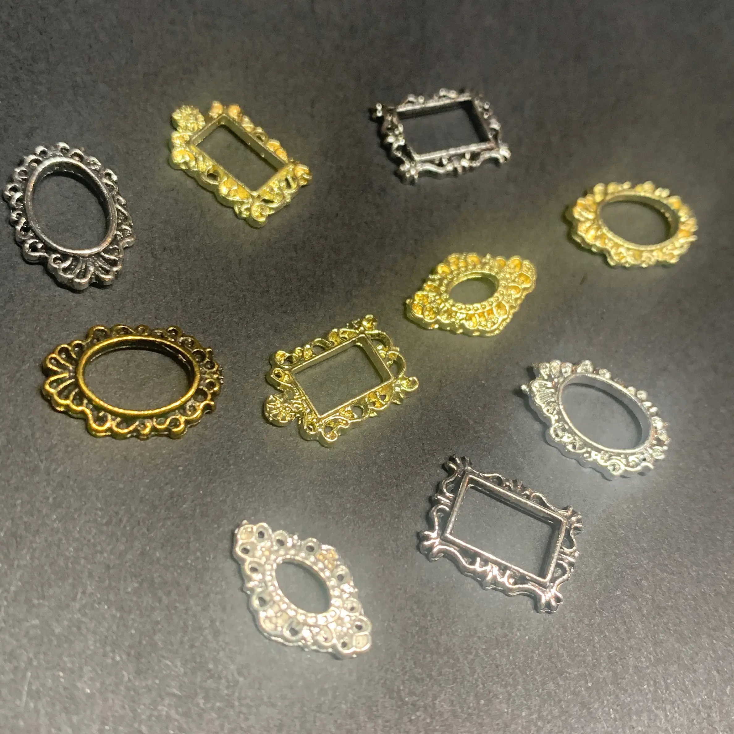10 Pcs Picture Frame Nail Charms for Perfect Nail Art & Care - Nail Care