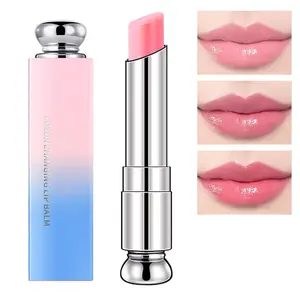 Color Changing Lipstick Lip Balm,Korean Magic Lipstick Color Change Changing Lip Tint Tinted Stain Gloss Balm Long Lasting Waterproof Moisturizer