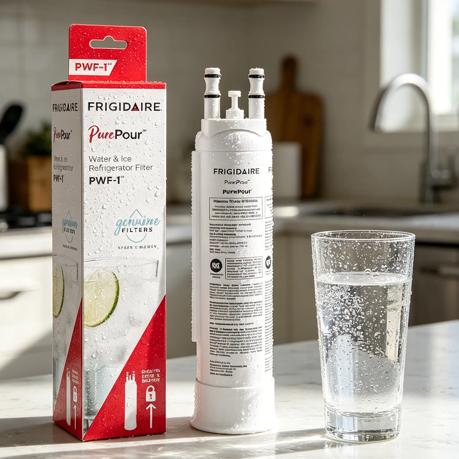 FPPWFU01 Water Filter Replacement for Frigidaire FPPWFU01 Water Filter, Compatible with PurePour PWF-1,EPPWF01 PureAdvantage PWF-1,Single-Pack