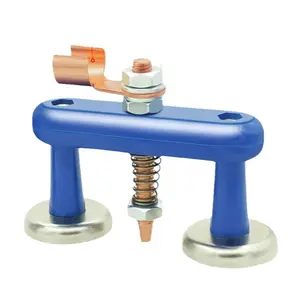 SnapFixMate Welding Ground Clamp Magnet - Magnetic Ground Clamp For Welder, 500A Resilient Copper Electrode, Single Magnet