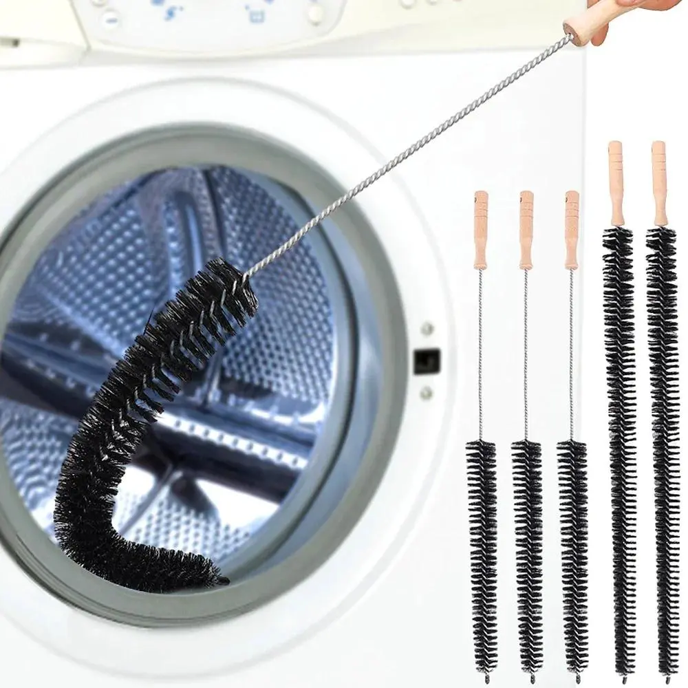 1*75cm Long Flexible Bendable Pipe Cleaning Brush - Stainless Steel, Plastic, Wooden Components, Full Wire Type Flexible Cleaner, Long Rod, Dust & Dirt Removal, Home Care Supplies, Radiator Cleaning, Fire Risk Prevention, Improving Radiator Performance, L