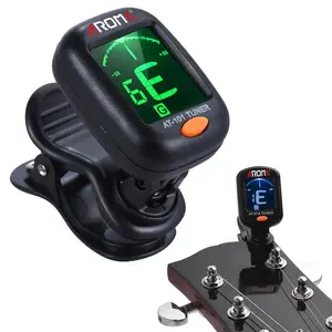 Digital Guitar Tuner, 1 Count Clip-on Guitar Tuner, High Sensitivity LCD Display Guitar Tuner, Music Accessories for Guitar Bass Ukulele