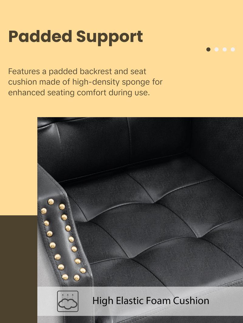 BarberPub Classic Salon Chair for Hair Stylist, Home Salon Spa Equipment 8818