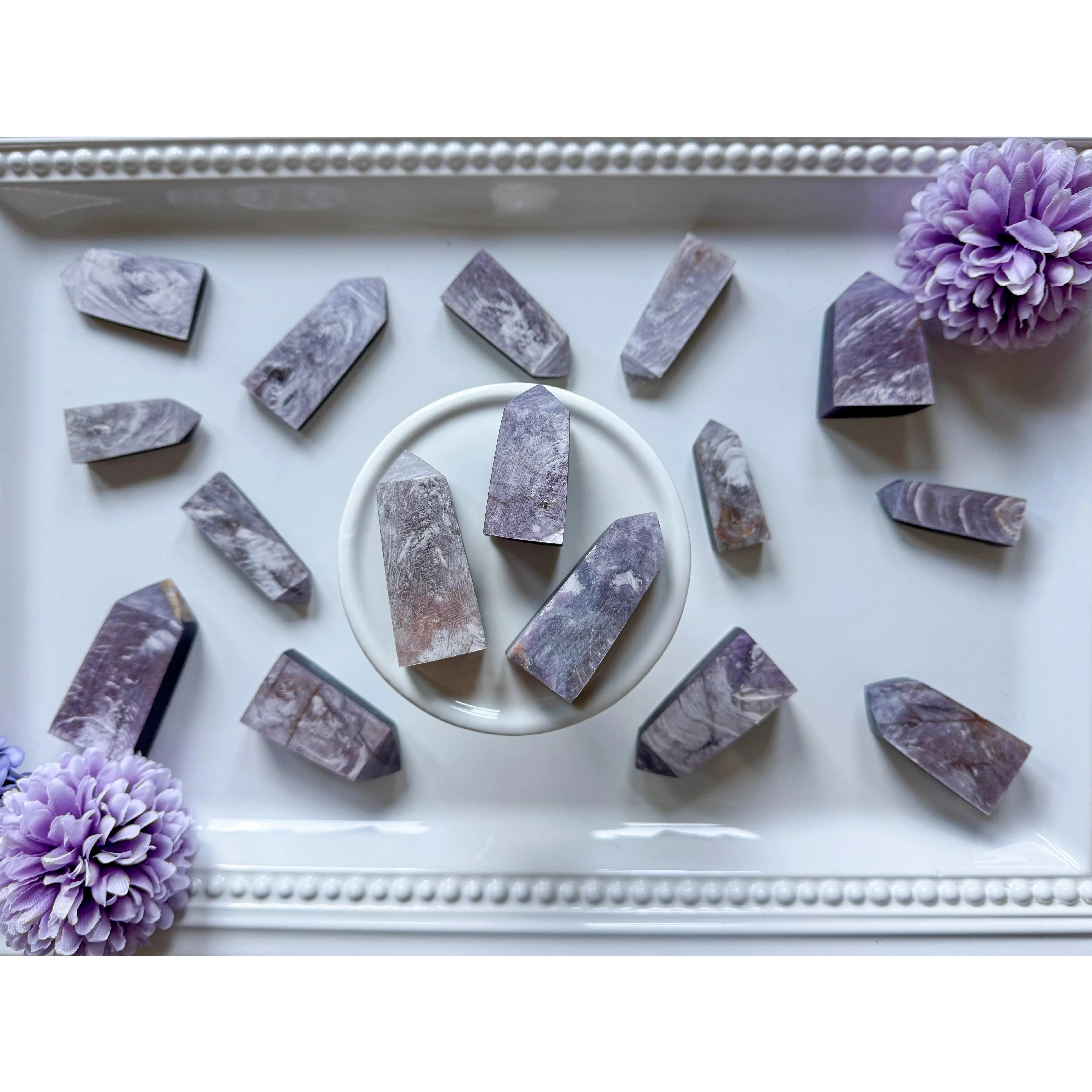 Purple Mica Lepidolite Point