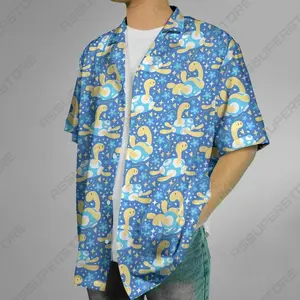 Shiny Shuckle PKM Hawaiian Shirt | Cool Summer Anime Vibes for Men & Fans