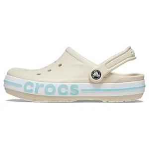 Crocs EVA Bayaband Clogs Unisex Slip-Resistant Durable Perforated Shoes in Beige Trending Shoes, House White Official Shoes to Get / Maison Mihara
