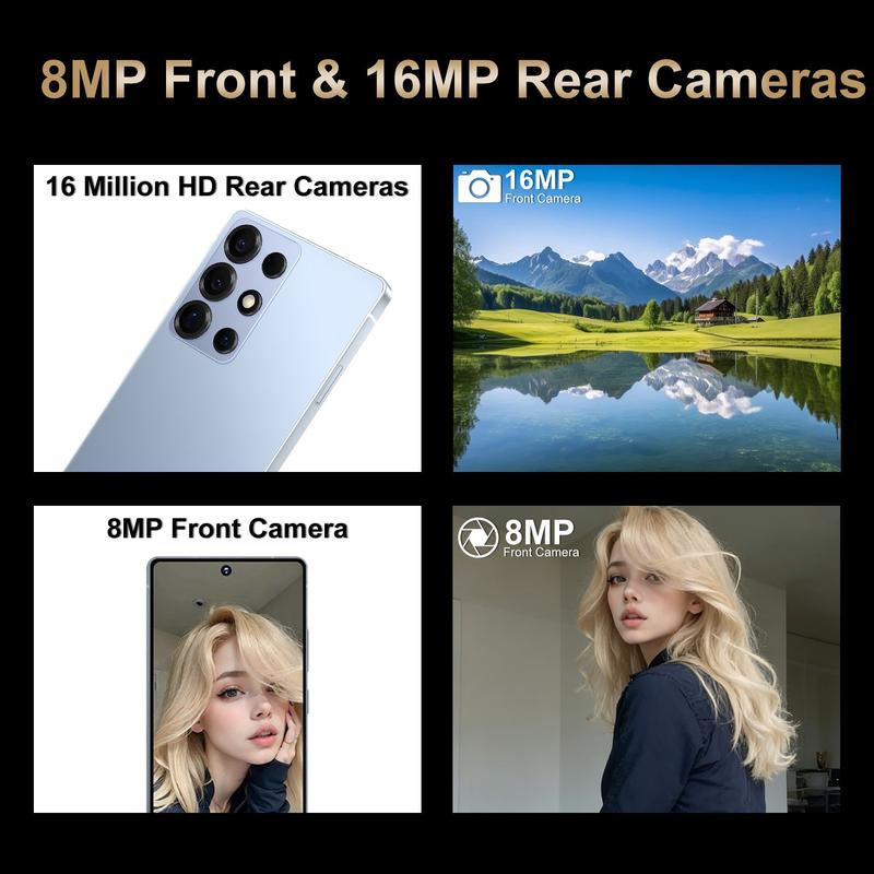 M26 Ultra Smart Android Phone 6.8 Inch Large Screen 4GB+64GB ROM 4000mAh Battery Octa-core Processor Smartphone Cellphone