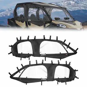 StarknightMT UTV Cab Enclosure, Soft Upper Doors Compatible with CFMOTO ZFORCE 950 SPORT 4 2024+ Windproof 4 Seater Soft Windshield for Easy to Get on/off Zipper Window