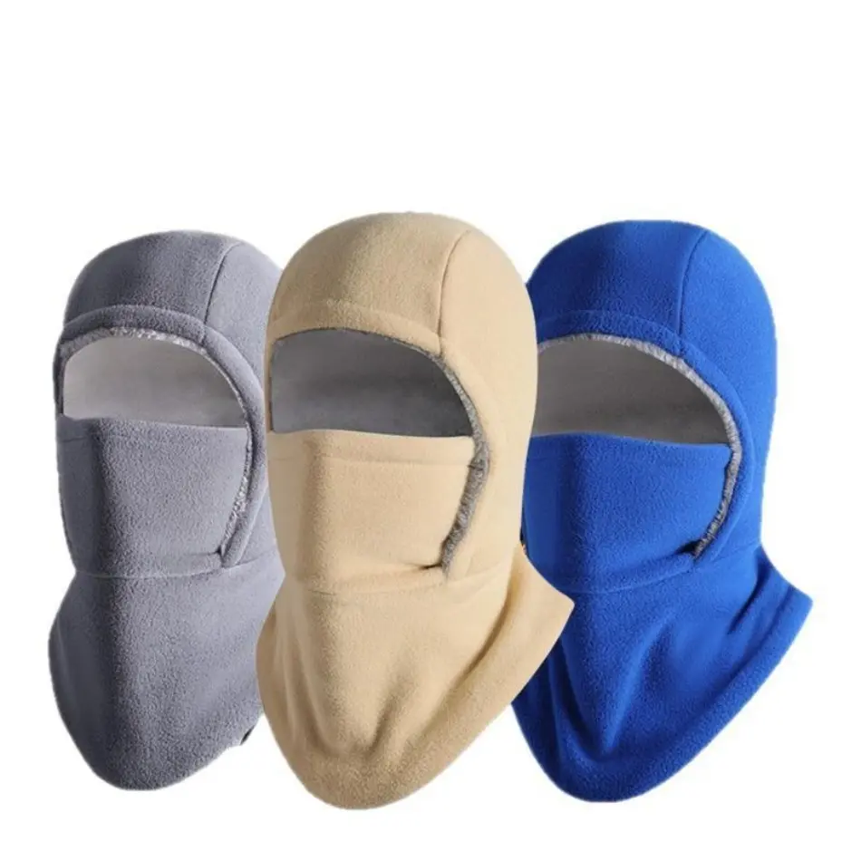 2026 Sports Outdoor 2-in-1 Balaclava Mask Headwear - Windproof Thick Fleece-Lined Face Covering for Cycling, Skiing, Machine-Washable Black Protective Gear, Running, Hat, Face Mask