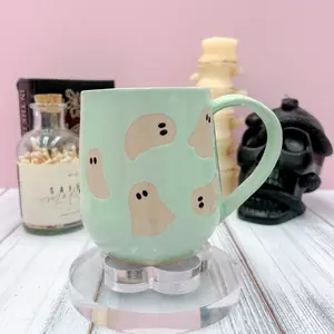 Aqua Ghost Ceramic Mug TikTok