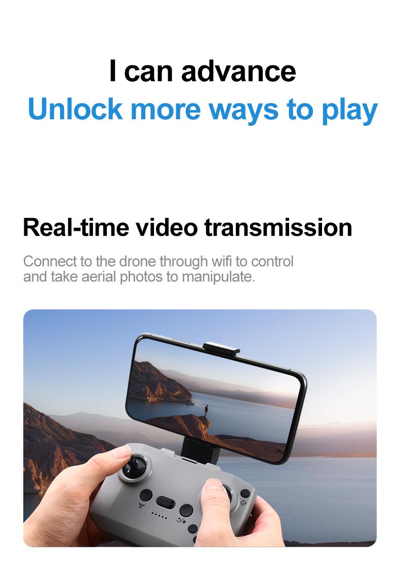 GT3 Drone - Ultra Lightweight Quadcopter With Dual Cameras For Safe, Stable Flights