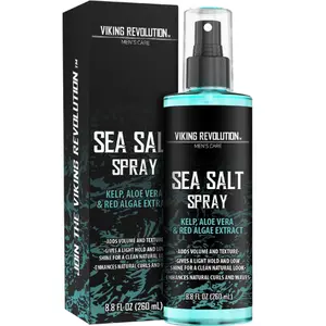 Viking Revolution Sea Salt Spray for Hair Men - 8.8oz Hair Texturizing Spray with Kelp, Aloe Vera & Red Algae Extract for Volume and Texture - Comfort