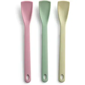 Mini Spatula Set, 3- Spoonula & Jar Scraper,  Scraping for Baking, Mixing & Stir Fry, Nonstick-Safe, Sit-Up Design,  Grade,