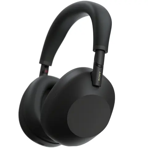 Sony WH-1000XM6 Over Ear Electronic Headphones - Black Wireless Active Noise Cancelling Audios Headset, 254g, Hi-Res Capability, USB-C, Plastic Build, Edge-AI Tuning, Productivity Tools for School