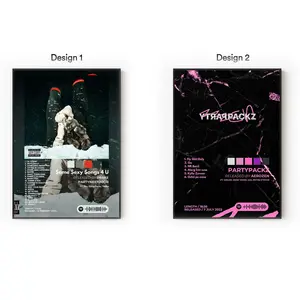 [Unframe] PARTYNEXTDOOR Album Posters, R&B Music Wall Art, Moody Album Cover Decor, Modern Aesthetic Artwork Prints, Gift for Music Fans