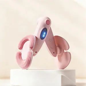 Women's Portable Pelvic Floor Exerciser with LED Digital Counter, Inner Thigh Toner & Leg Shaper, Multifunctional Glute & Leg Trainer, Premium Home Fitness Equipment for Postpartum Recovery & Muscle Tightening