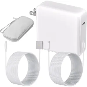 96W   Kit for MacBook Pro/Air: 2 Cables +Travel Pouch, 4.8 Stars | 3rd Gen  USB-C, 100W 5A E-Mark PD - -in- Adapter