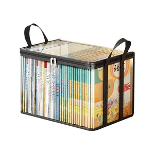 Clear PVC Storage Box | Flip-Top Lid & View Window | Multi-Use Organizer for Toys, Crafts & Supplies | Durable Gift Container | Home Storage Supplies