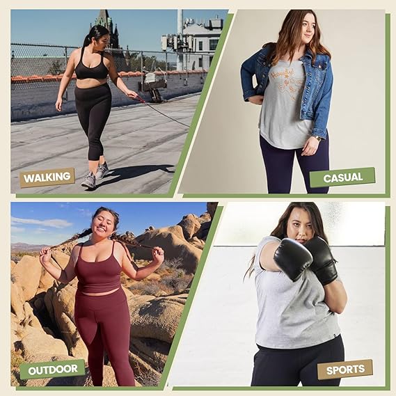 Plus Size Capri Leggings with Pockets for Women 1X- 5X-Large High Waist Stretchy Soft Pants for Workout Running Yoga Black Capri Leggings sets Plus Size Capri Leggings with Pockets for Women 1X- 5X-Large High Waist Stretchy Soft Pants for Workout Running Yoga Black Capri Leggings sets