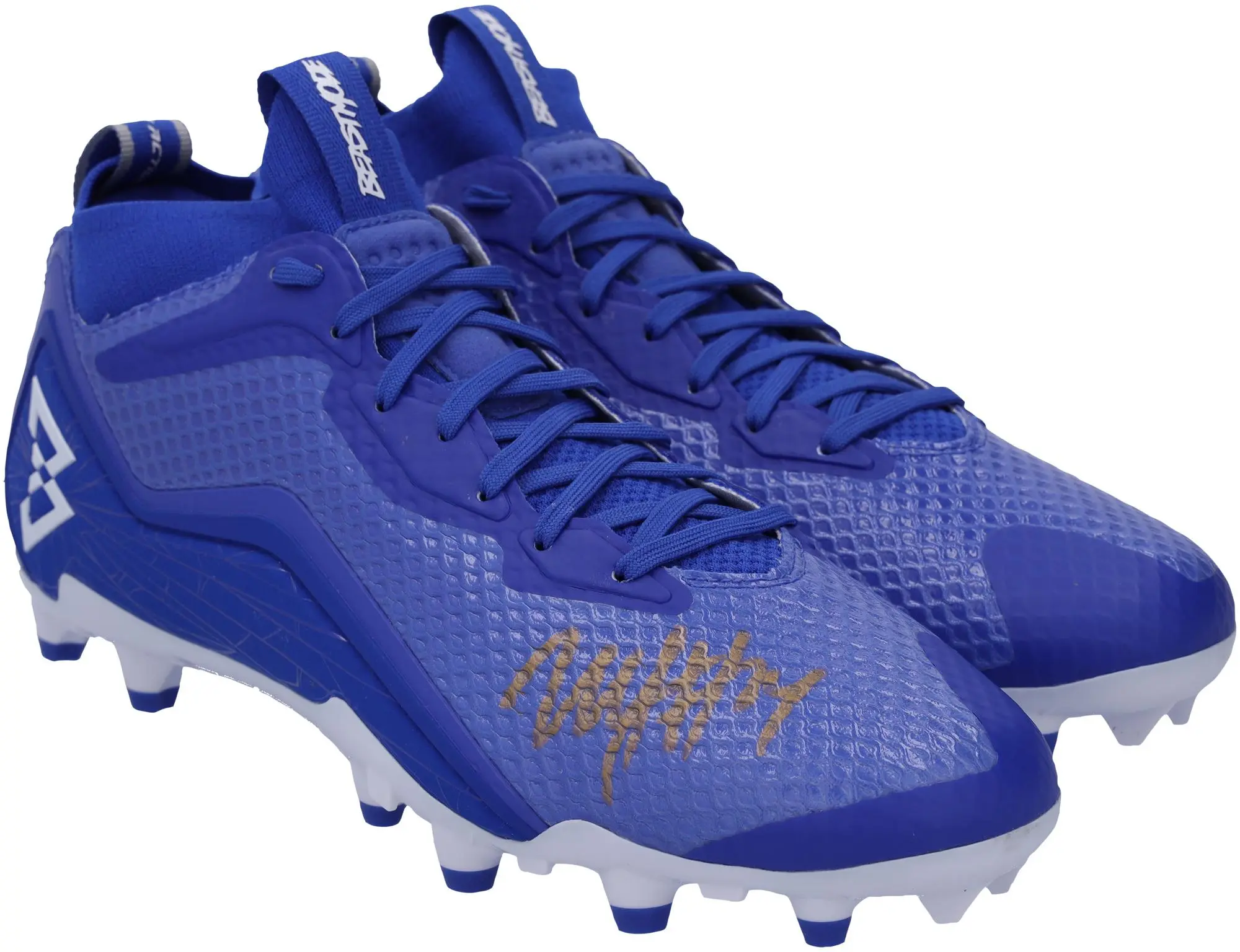 Marshawn Lynch Seattle Seahawks Autographed Blue Beast Mode B.T.A Elite Football Cleats - Fanatics Authentic Certified