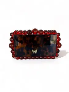 Kira Amber Acrylic Clutch Bag