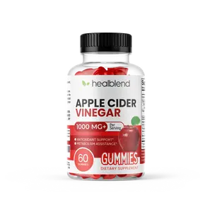 healblend Apple Cider Vinegar Gummy Vitamins 1000MG Per Serving - 60 Count- Vitamin B12, Pomegranate & Beet Juice, Gelatin-Free, Gluten-Free, Vegan & Non-GMO