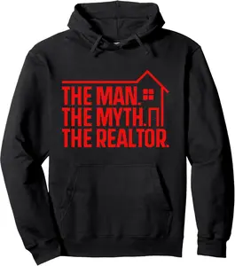Funny Real Estate Design For Realtor Men Real Estate Agent Pullover Hoodie 8C