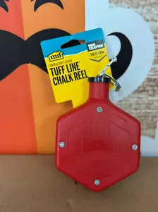 M-D Tuff-Line 100 ft. Heavy Duty Chalk Reel - High Visibility Red Line