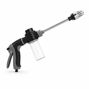 IWVE High-Pressure Cleaning Spray Gun with Long Metal Wand, Detachable Bottle, Easy-to-Hold Grip, Focused Spray Performance for Car, Window, Daily Tasks (Sports & Outdoor Water Sports Diving Accessory)