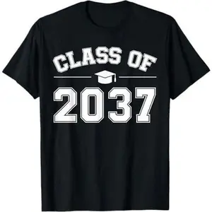 Class of 2037 Grow With Me First Day of School Graduation T-Shirt