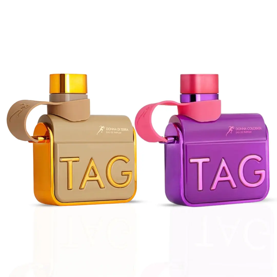Tag Donna Colorata & Di Terra Eau de Parfum Sprays 100ml (3.4 oz) By Armaf (Bundle)