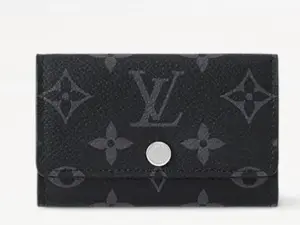 Pre-owned Louis Vuitton pvc Clutches & Wristlets Monogram Eclipse 6 Key Holder Case 4000029691247
