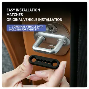 Car Door Lock Shock Absorber Pads – Silicone Sound Dampening Buffer, Anti-Slam Protector, Quiet Bumper for Car Truck SUV Interior