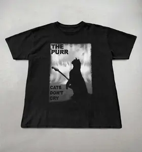 The Cure T-Shirt, Boys don't cry Shirt, Cat graphic tee, Gifts for her, The cure cat shirt, 90s band tee, Cute shirts, Unisex cotton tee