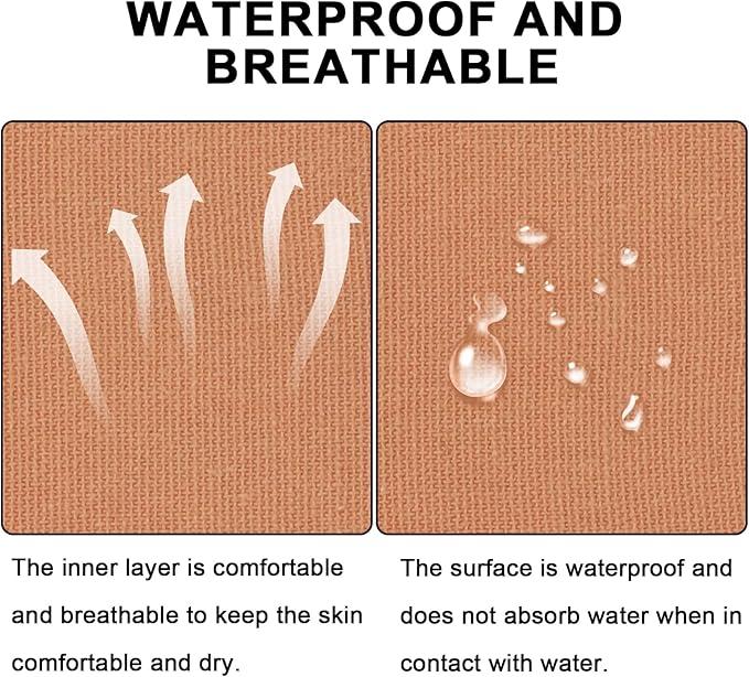 Ckeep Precut Kinesiology Tape, 2 Rolls - Original Cotton, Latex-Free with Rounded Edges for Knee Pain, Injuries & Sprains