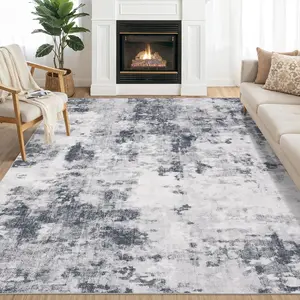 Area Rug Living Room Rugs Washable Rug Neutral Modern Abstract Rugs Soft Thin Large Rug Indoor Floor No Slip Rug Carpet for Bedroom Under Dining Table Home Office Decor