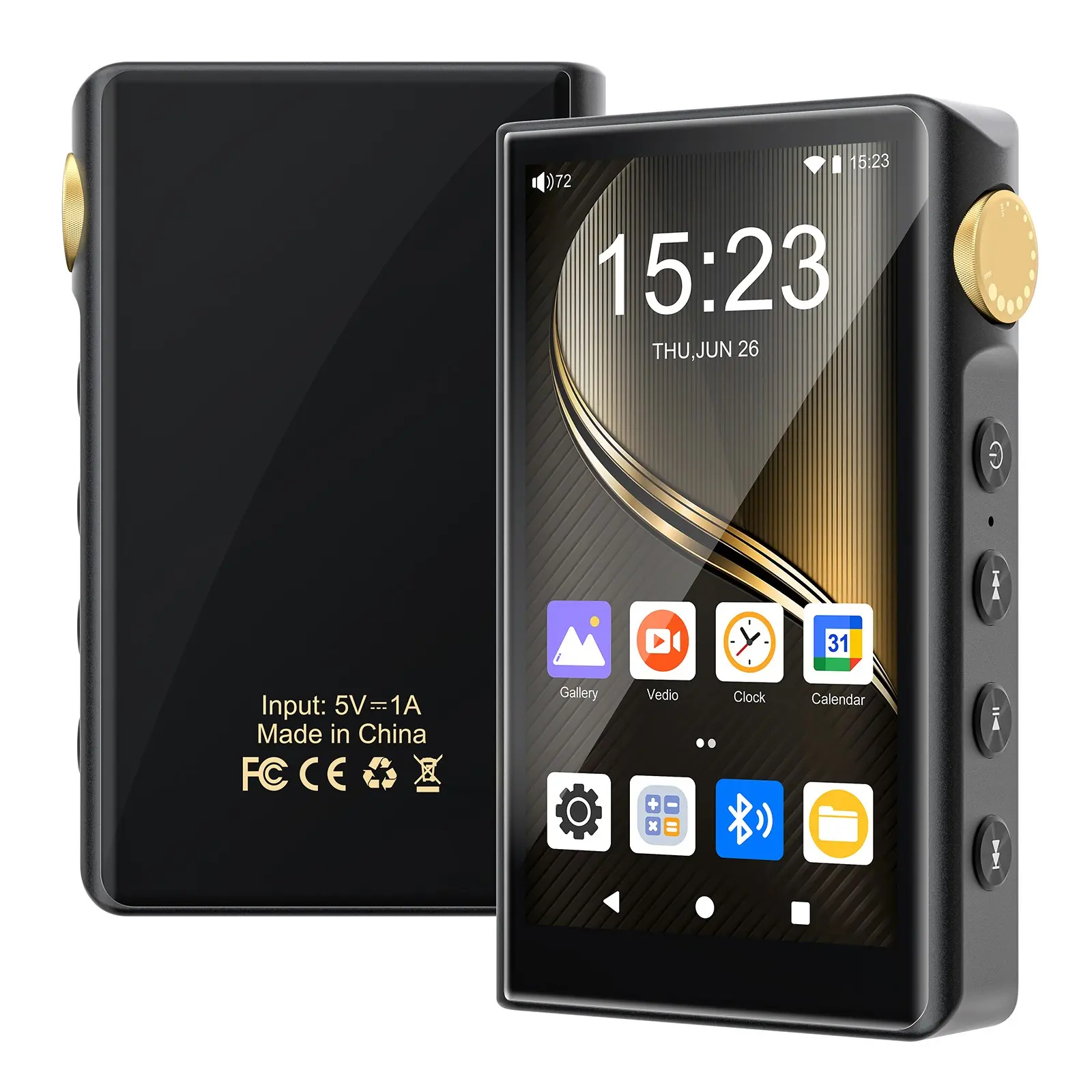 96gb HiFi Lossless Music Player, Bluetooth-compatible WiFi, Wireless, Dsd High Resolution, Portable Digital Audio Player, Expandable 1tb, Includes Accessories, Screen, Android, Musical Audio Player, Mini