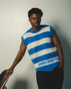 Royal Blue Mohair Vest