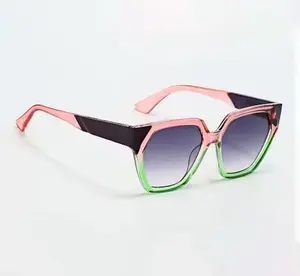 Pink and green sunglasses