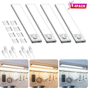 Under Cabinet Motion Sensor Lights, 1500mAh USB Rechargeable Magnetic Dimmable Indoor Night Lights, Kitchen & Closet Essential, Father’s Day Gift #Summervibes