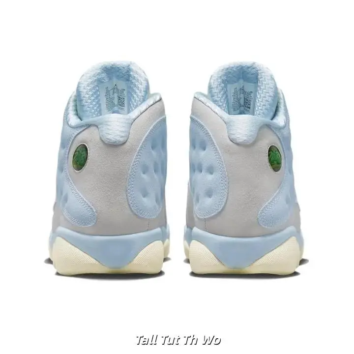 Unisex 2-Tone Light Blue Grey Mid-Top Retro Basketball Sneakers - Mesh Upper, Lace-Up, Breathable, Cream Traction Rubber Outsole, Street Casual Sports Shoes for Daily Wear (Sports Collectibles)