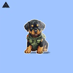 Tactical Rottweiler Sticker || vinyl sticker, water bottle sticker, tumbler stickers, laptop decals, waterproof sticker, tactical stickers Stickermule hydro flask Decor Decorative cute stickers