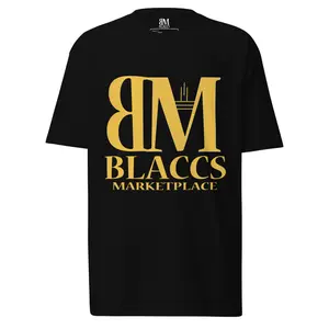 Blaccs premium t-shirt in multiple colors with Yellow Ochre print